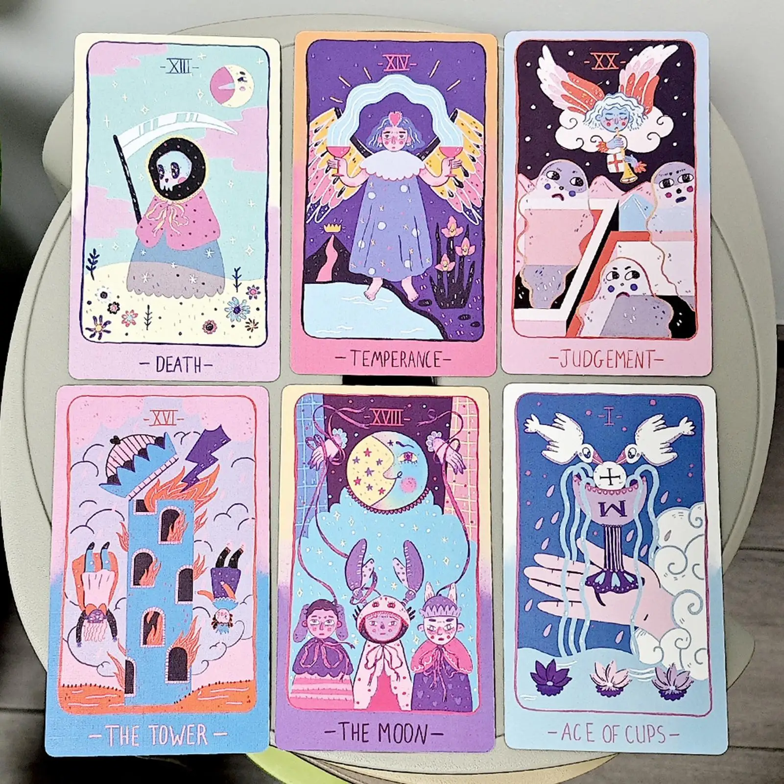 

78 шт., фэнтезийная духовная символическая колода Таро, игрушки для гадания для гадания, психические читатели, ежедневная астрология