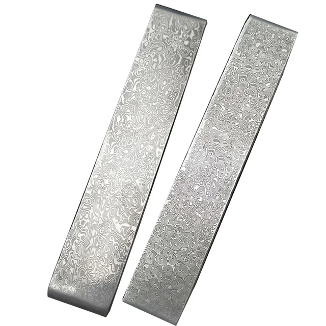Dobeli 400x50x5mm damasceńskiej stali kęsów Bar Sandwich VG10 ostrze Blanks DIY nóż Making surowiec narzędzie do rękodzieła części