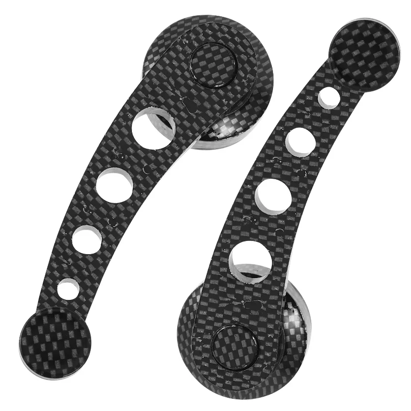 2Pcs Car Window Crank Handle Metal Manual Riser Truck Interior Accessories Vehicle Window Handle Replacement Upgrade
