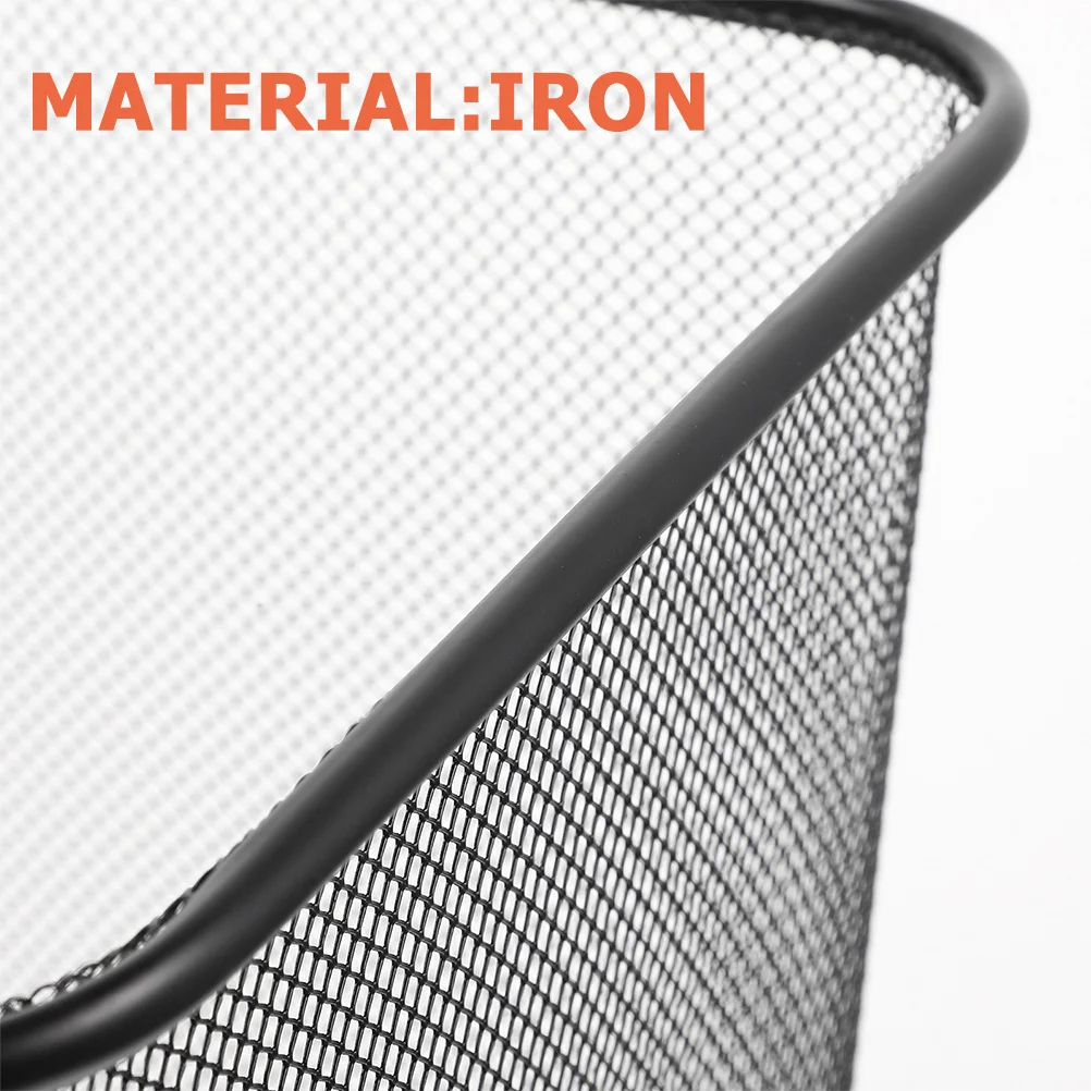 

2Pcs Metal Mesh Garbage Cans Sturdy Square Iron Frame for Household Office Kitchen Bedroom Wire Waste Basket Kitchen Garbage Can