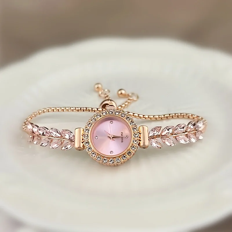 Women's Watch Simple Luxury Water Diamond Quartz Bracelet Watch