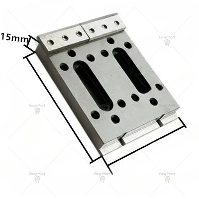 120x100X15mm  M8 CNC  Wire EDM Fixture Board Stainless Jig Tool Fit Leveling & Clamping