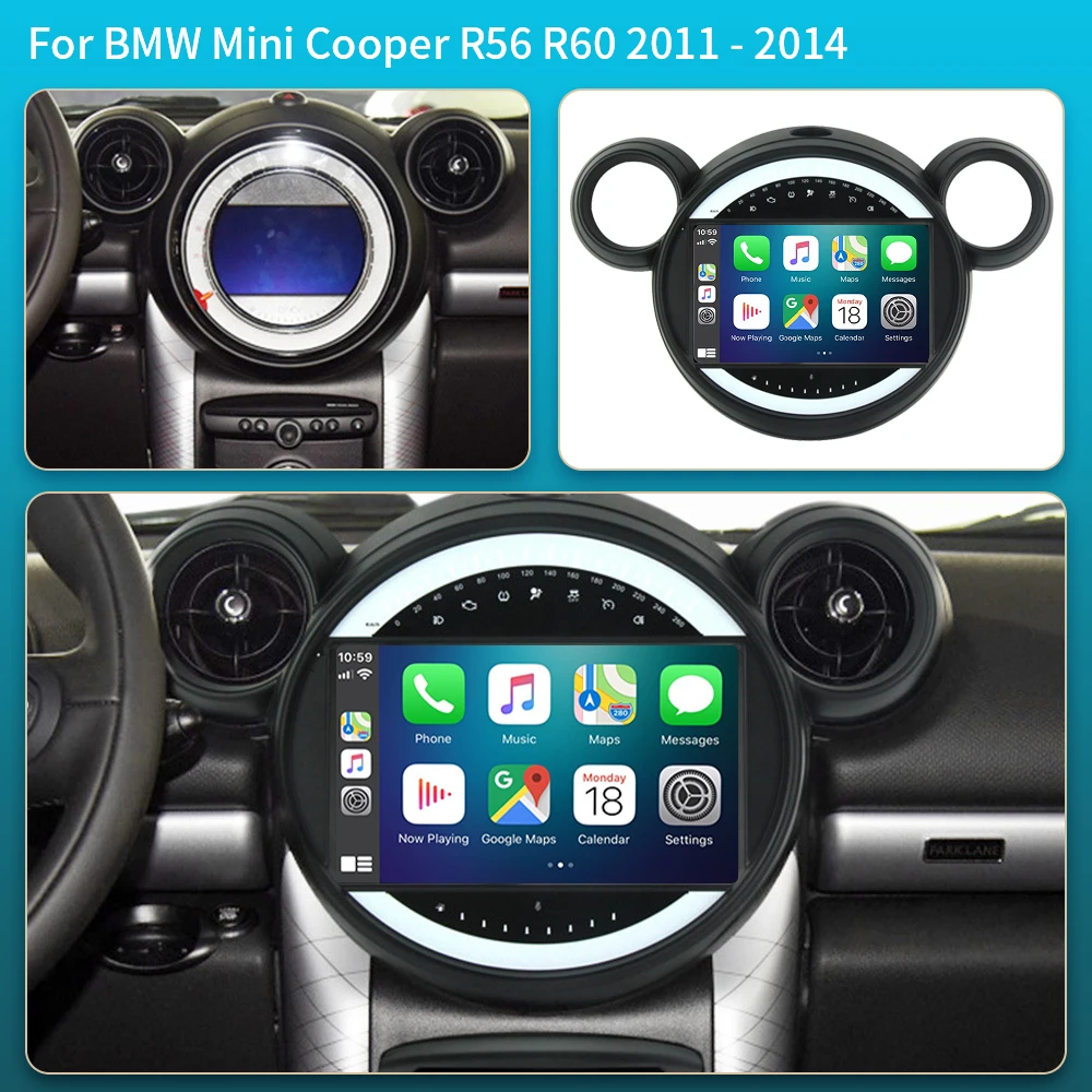 Android 16 For BMW Mini Cooper Countryman R56 R60 2011-2013 Auto Carplay Car GPS Navigation Stereo Multimedia Player Scree tools - Image 2