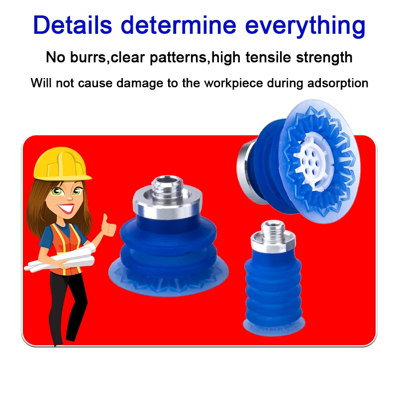 5 Buah/Pak Cangkir Pengisap Vakum Seri ZP3P Cangkir Pengisap Diafragma Tipe Bawah ZP3P-20/25/32/40/50/JT5SF-W