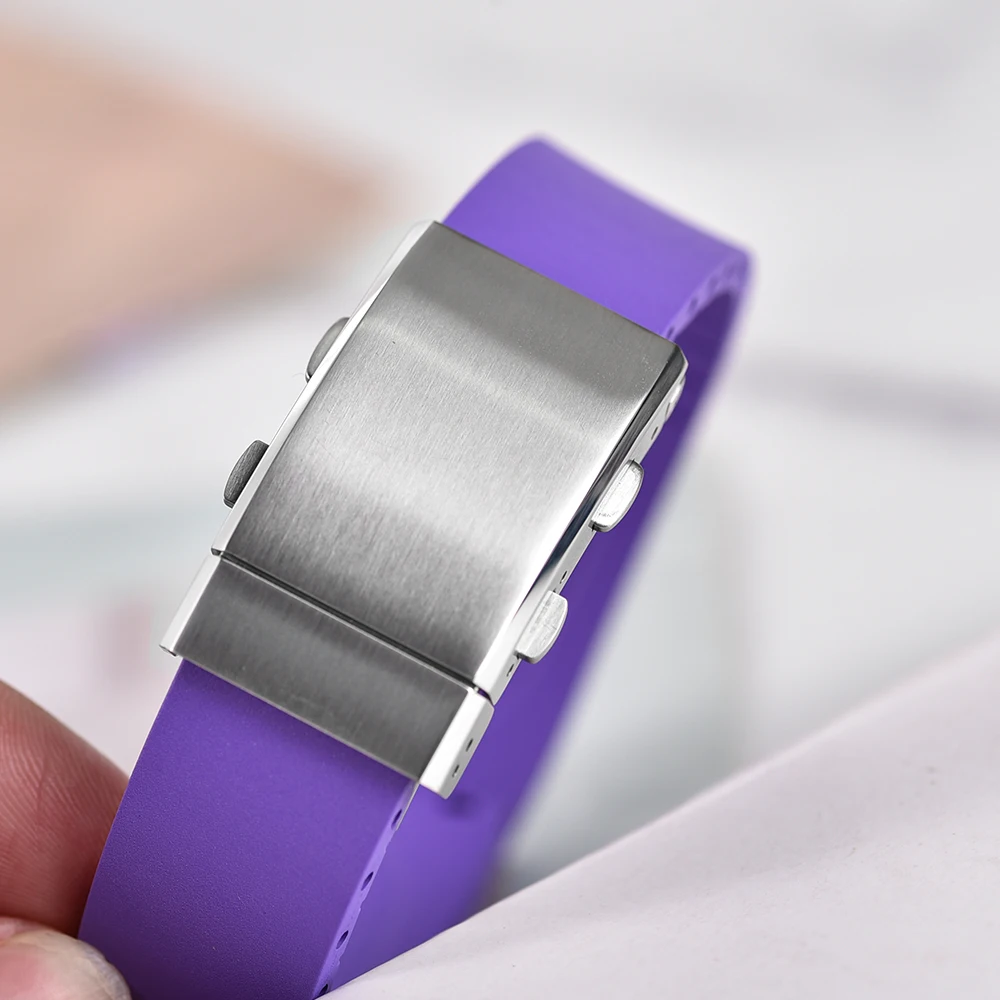 

Solid 316L Stainless Steel Watch Buckle 18mm 20mm 22mm Extendable Adjustable Folding Buckle Watch Clasp Accessories Metal Button