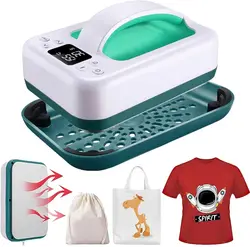 Portable Mini Heat Press Machine   7x5 Inch DIY Handmade Shirt X Easy Press sublimation Heat transfer Casa Intelligente