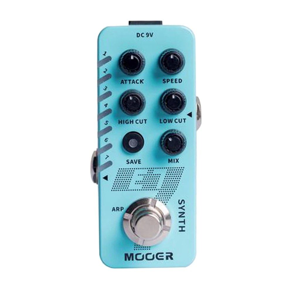 

MOOER E7 Synth Guitar Pedal 7 Types Custom Synthesizer Synth Tones with Individual Arpeggiator