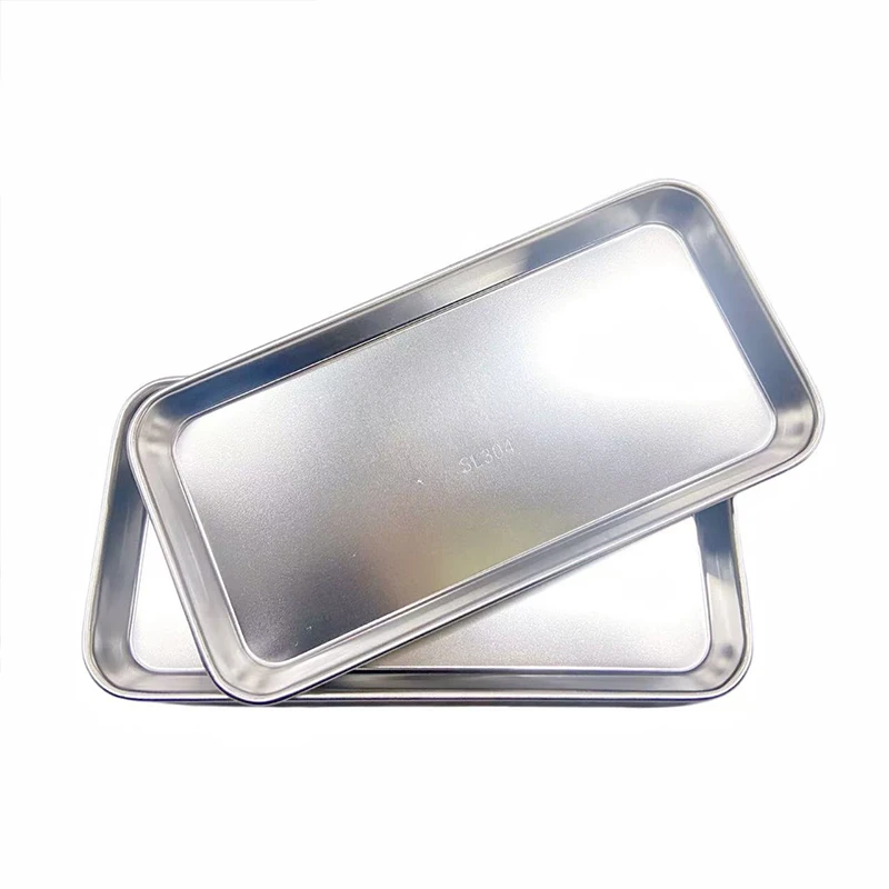 Stainless Steel Dental Medical Tray Disinfection Surgical Storage Plate Dentist Lab Instrument Tray Place Box for Tattoo Medical view 6