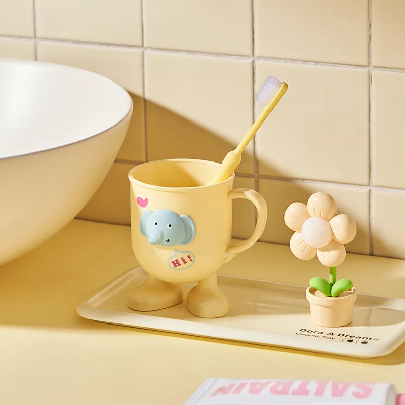 Cangkir Obat Kumur Penggunaan Rumah Cangkir Sikat Gigi Pasangan Perempuan Cangkir Sikat Cangkir Tangki Gigi Cangkir Cuci Kartun Lucu Anak-anak