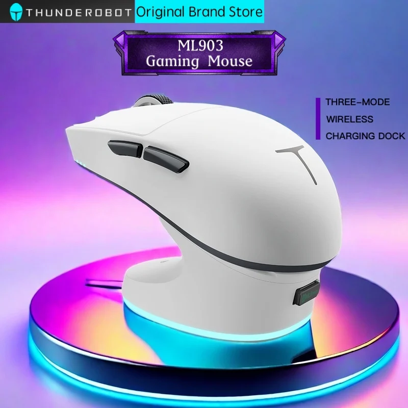 Original Thunderobot ML903 three-mode mouse gaming esports Wireless Bluetooth 2.4G wired 4K ultra-lightweight design charging