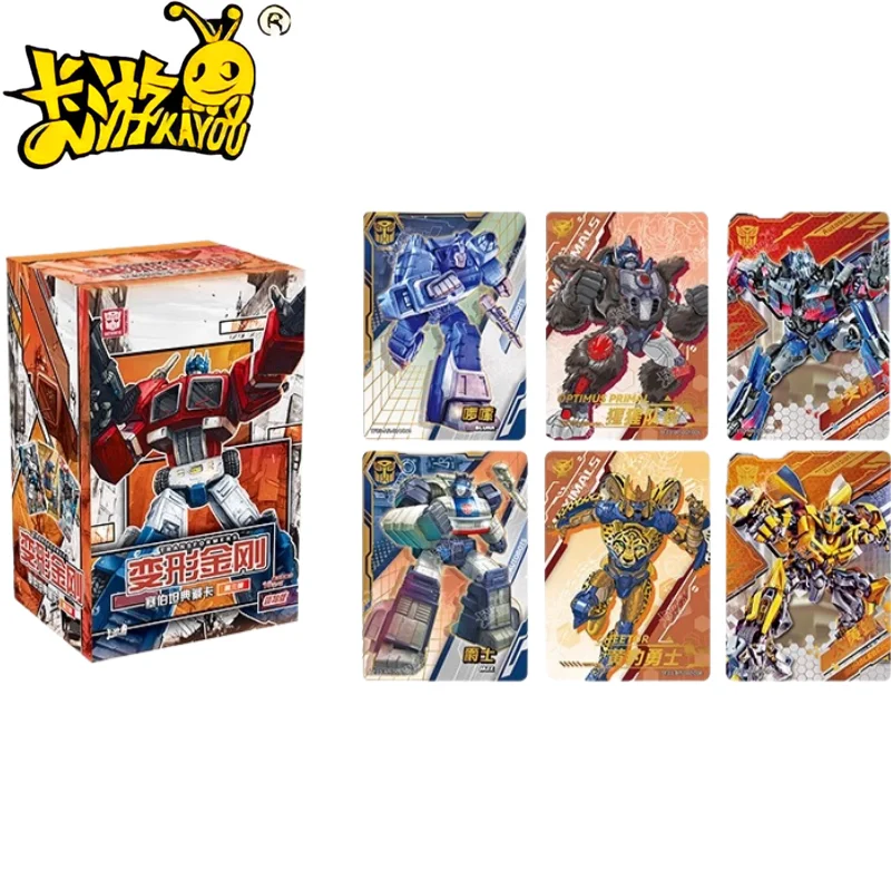 

Kayou Transformers Cards Leader Edition Booster Pack Vol.3 с официальной лицензией карты Optimus Prime, коллекция альбомов, подарок