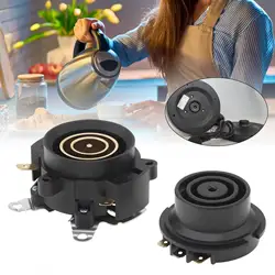 1/2/3pc Household Electric Kettle Base Thermostat Temperature Switch, Black Switch Connector Coupler Socket Household Acessories