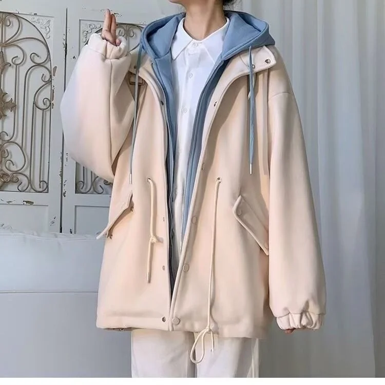 

Мужской ленивый корейский модный универсальный свободный клетчатый шерстяной топ, весенне-осенняя верхняя одежда Salt System, теплая, устойчивая к холоду...