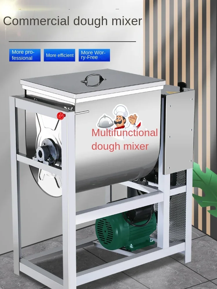 Commercial 25kg 5 10 15 automatic kneading and kneading machine for dough making, stainless steel new type of active dough mixer