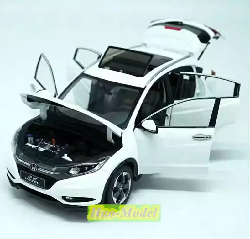 1:18 For HONDA VEZEL 2015 Alloy Diecast Model Car Toys Boys Birthday Gifts Hobby Display Collection Ornaments White/Black