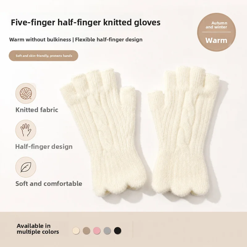 Wool Glove Lined - Sarung Tangan Rajut Wol Alpaka untuk