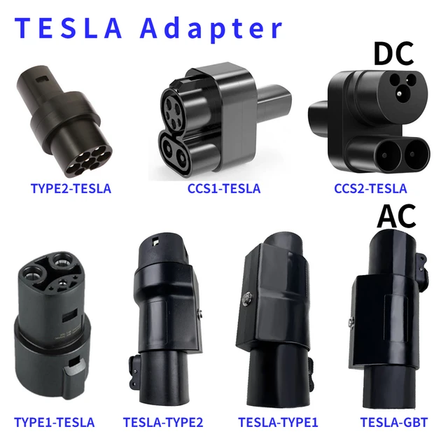 Elektryczny ładowarka samochodowa złącze typu 1 typ2 CCS1 CCS2 do tesli konwerter EVSE ładowarka EV Adapter do tesli Model X/Y/3/S