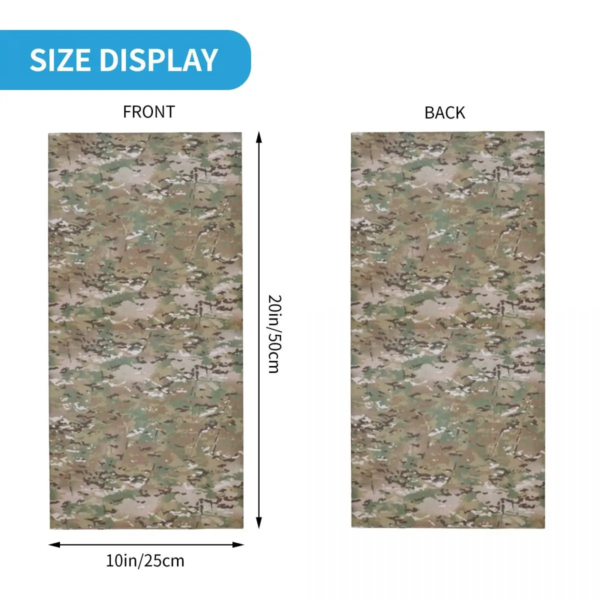 Multicam Military Army Camo Camouflage Bandana Neck Gaiter Printed Balaclavas Wrap Scarf Multi-use Headband Unisex Adult