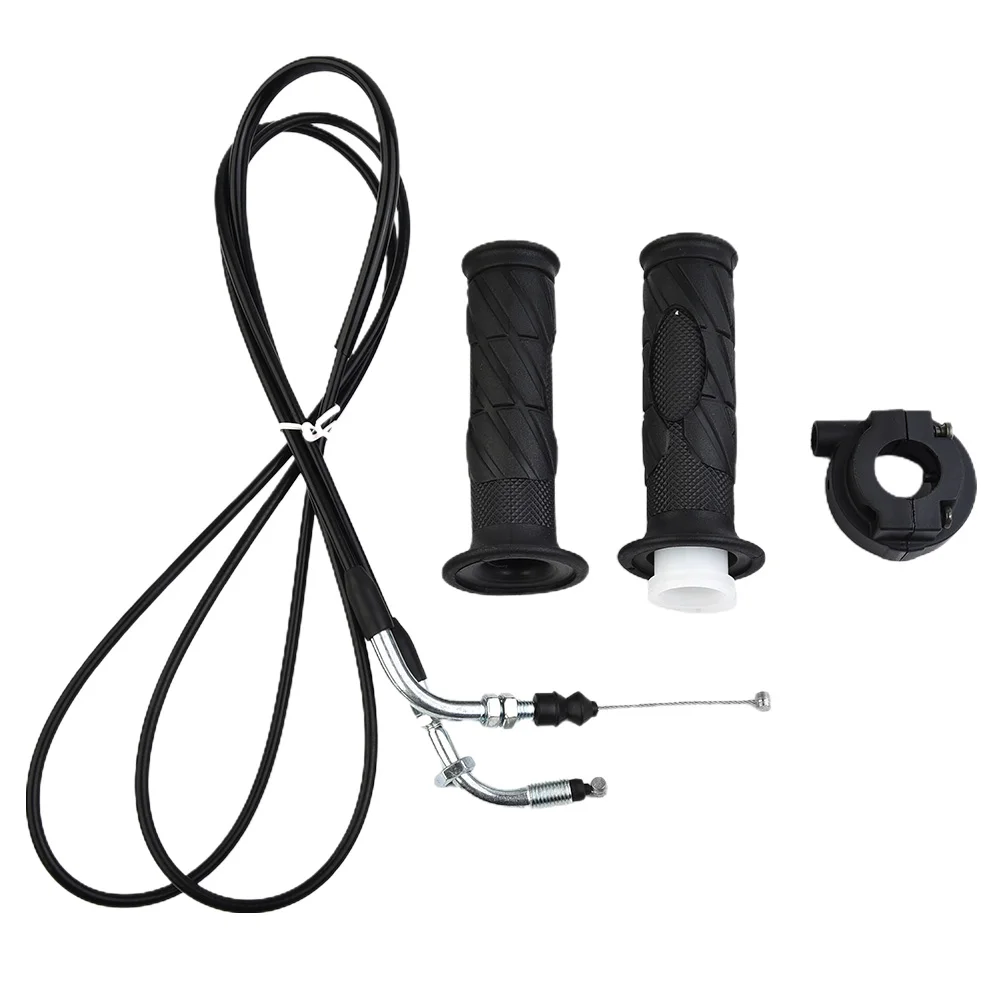 

Parts Practical Hand Grip Throttle Cable 1 pair Plastic Quadbike 1 Pair Rubber ATV Scooter Black Spare Throttle