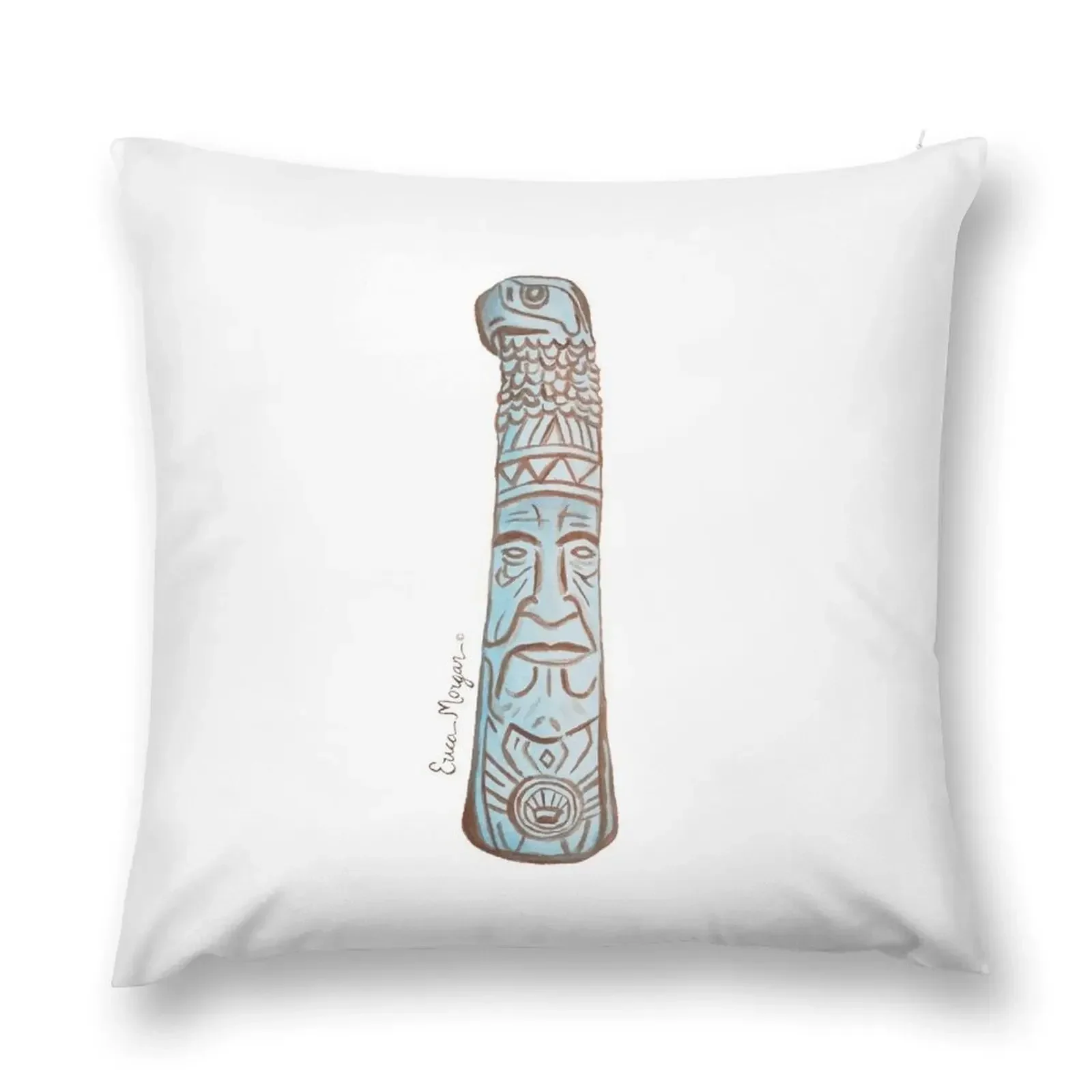 

Blue Bethany Beach Totem Pole Throw Pillow Rectangular Cushion Cover Luxury Living Room Decorative Cushions pillow