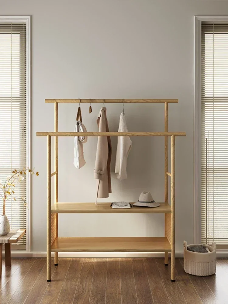 Double-Layer Mobile Household Hangers Open Cloakroom