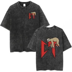 Herren komfortable Kurzarm T -Shirt, natürlich gewaschenes T -Shirt, molierende Liebe, Pfeife, Creme, Montana, Vintage Mode, lässig 6 Hauptverkäufe Tenis Graça - №1