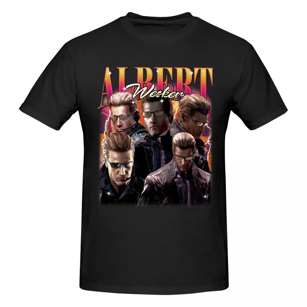 Albert Wesker Trending T Shirts Graphic Y2K Anime Short Sleeve Mens Women T-Shirt Tops