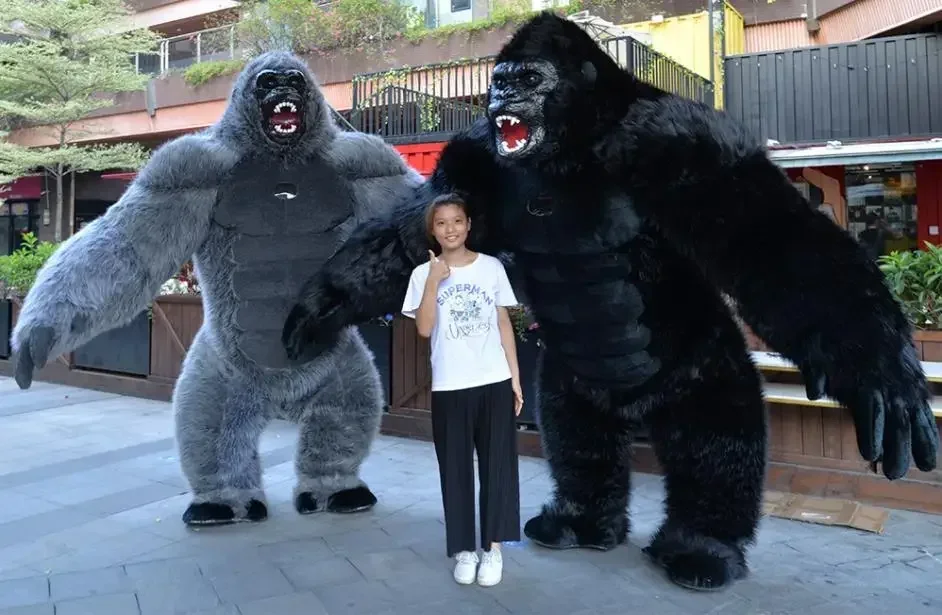 260cm Lagre Inflatable Gorilla King Kong Cartoon character Mascot Costume Advertising Ceremony Fancy Dress Party Animal carnival