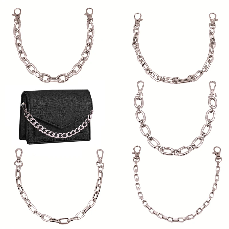 35cm Bag Chain Strap Metal Alloy Bags Handle Replacement Handbag Handles Shoulder Cross Body Bag Chains Bag Parts Accessories