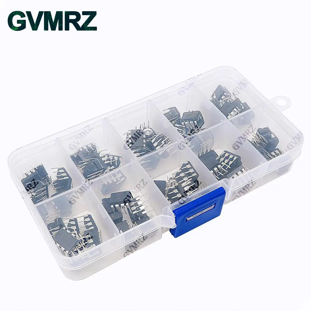 10Values IC Assortment kit NE555 UC3842 UC3843 UC3845 AT 24C02 24C08 24C15 24C32 24C64 Each 10PCS