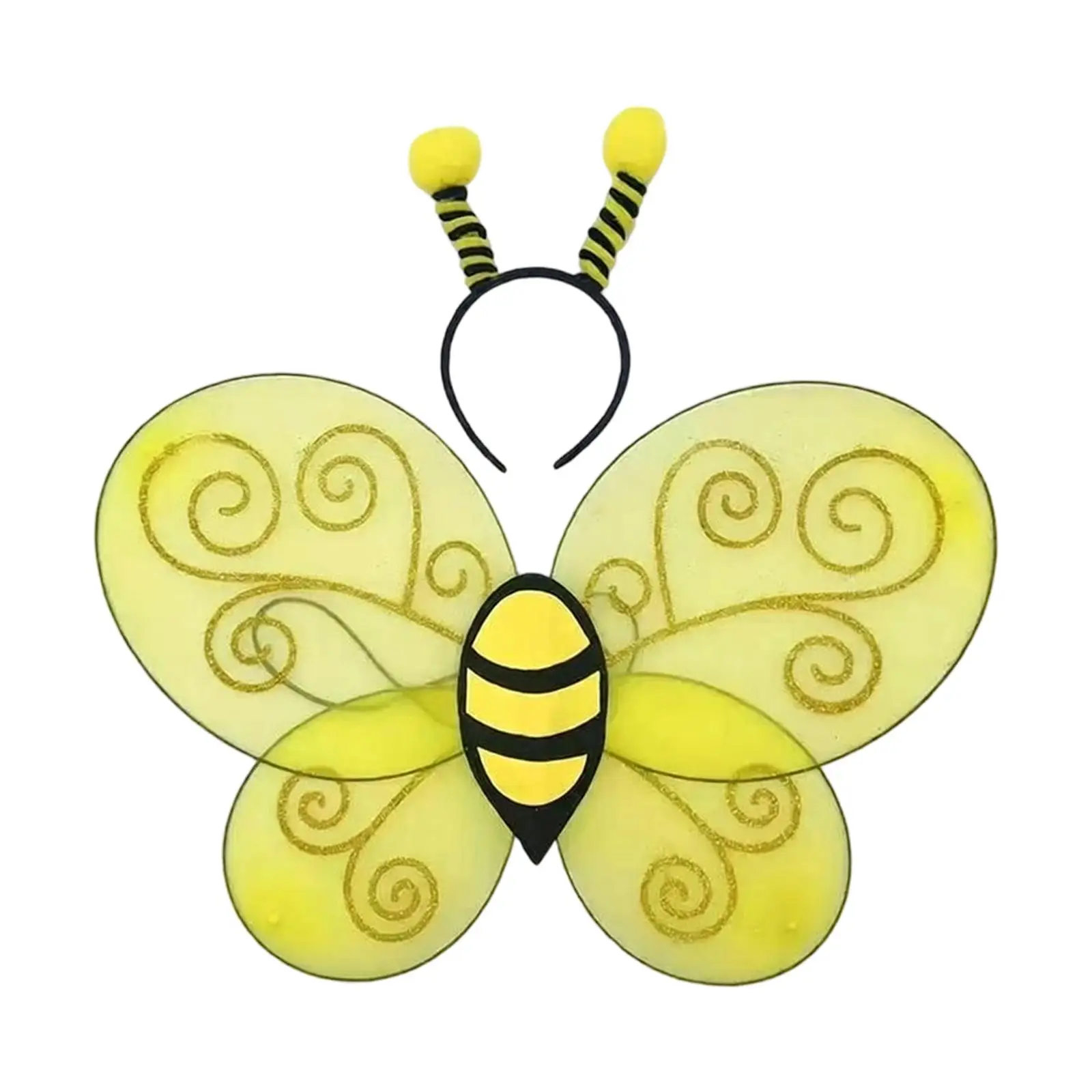 

Детский костюм пчелы, комплект с крыльями пчелы и повязкой на голову, милый реквизит для фотосессий, для вечеринок и сценических выступлений