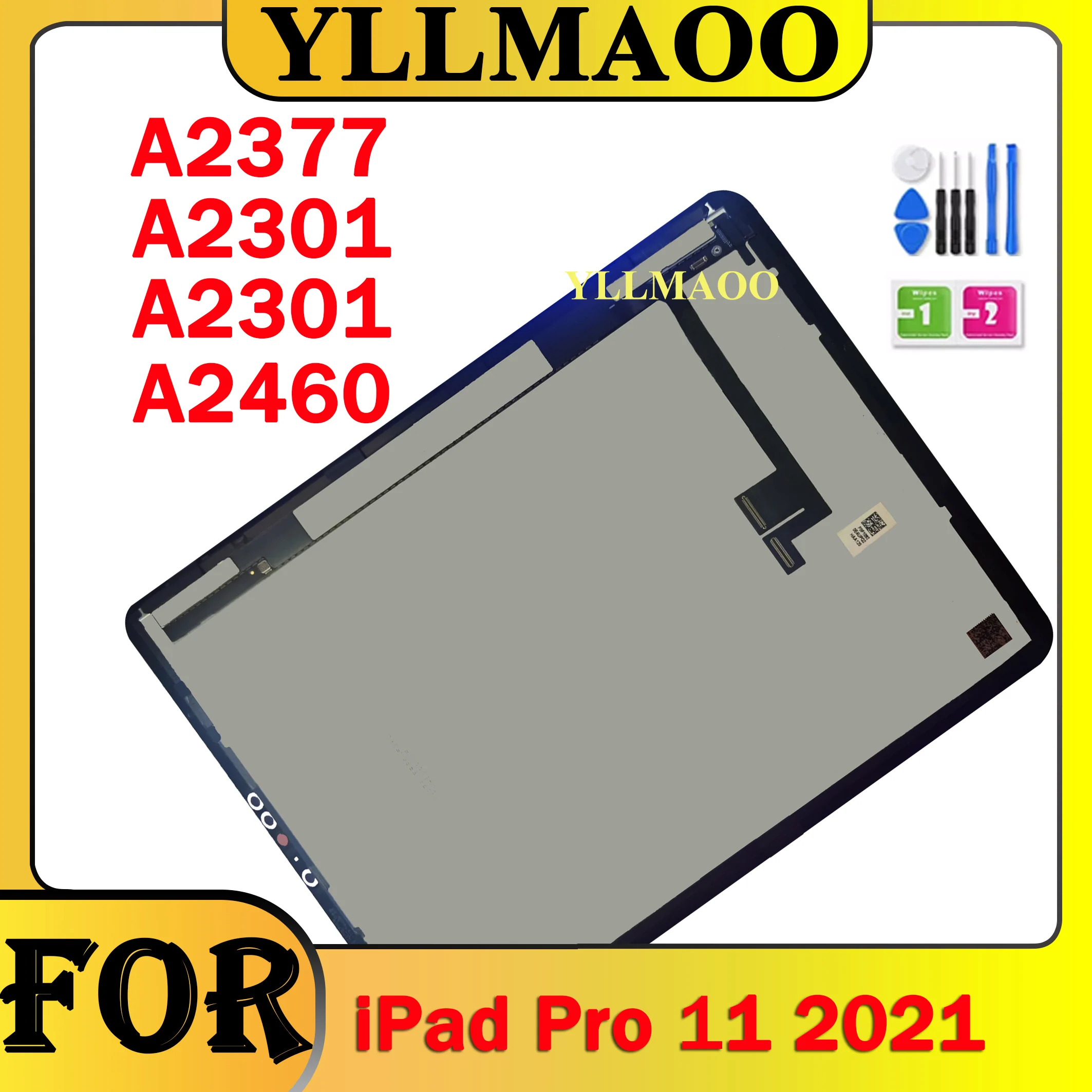 For iPad Pro 11 inch 3rd Gen 2021 A2377 A2459 A2301 A2460 Tablet LCD Display With Touch Screen Digitizer Assembly Replacement