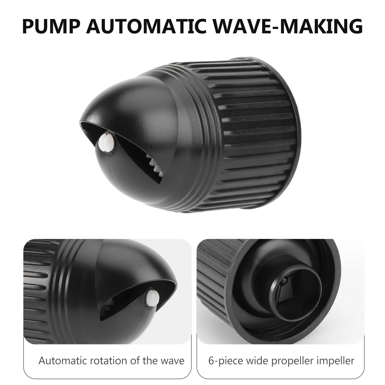 Fish Tank Water Pump Wave Head Aquarium Circulation Manufacturing Machine Black Suction Cup Surf