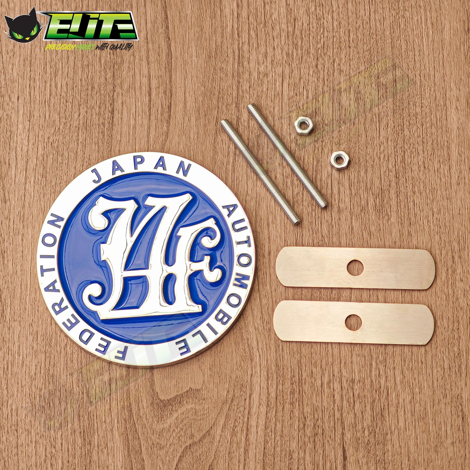 Japan Automobile Federation JAF METAL Emblem Badge For All Cars