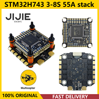 JIJIE FPV STM32H743 3-6S 55A stack 4-in-1 ESC&FC Betaflight 3-6S FPV 5-10 inch frame Drone Parts