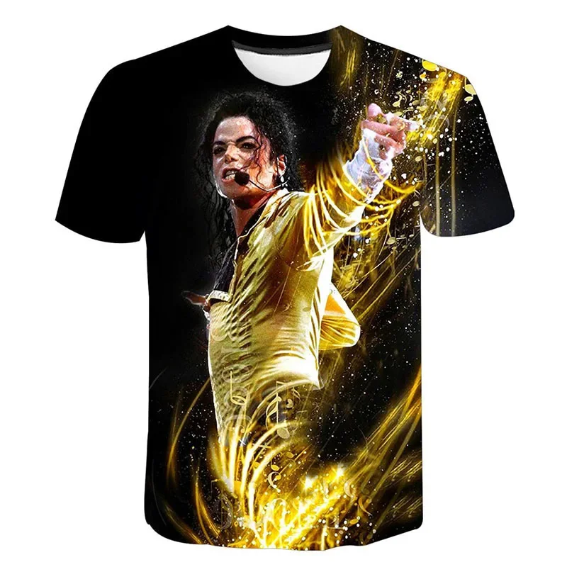 2024 Michael Jackson 3D Print T Shirt Mężczyźni Kobiety Dzieci Moda Hip Hop T-shirt Streetwear Harajuku Tee Shirts Homme Cool Tops