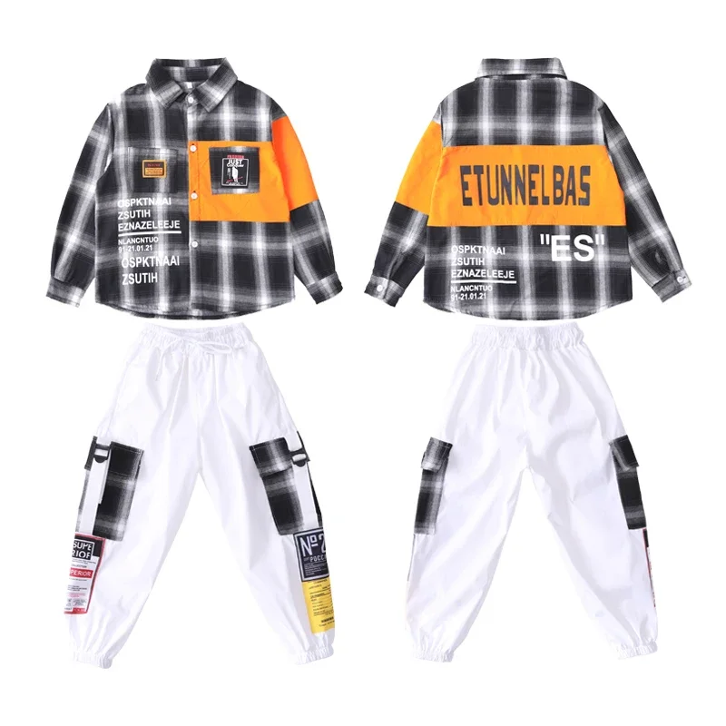 Kleidung Mädchen Jungen Karneval Jazz Tanz Kostüm Kleidung Bühne tragen Kinder Ballsaal Hip Hop Outfits Jacke Freizeit hose tanzen