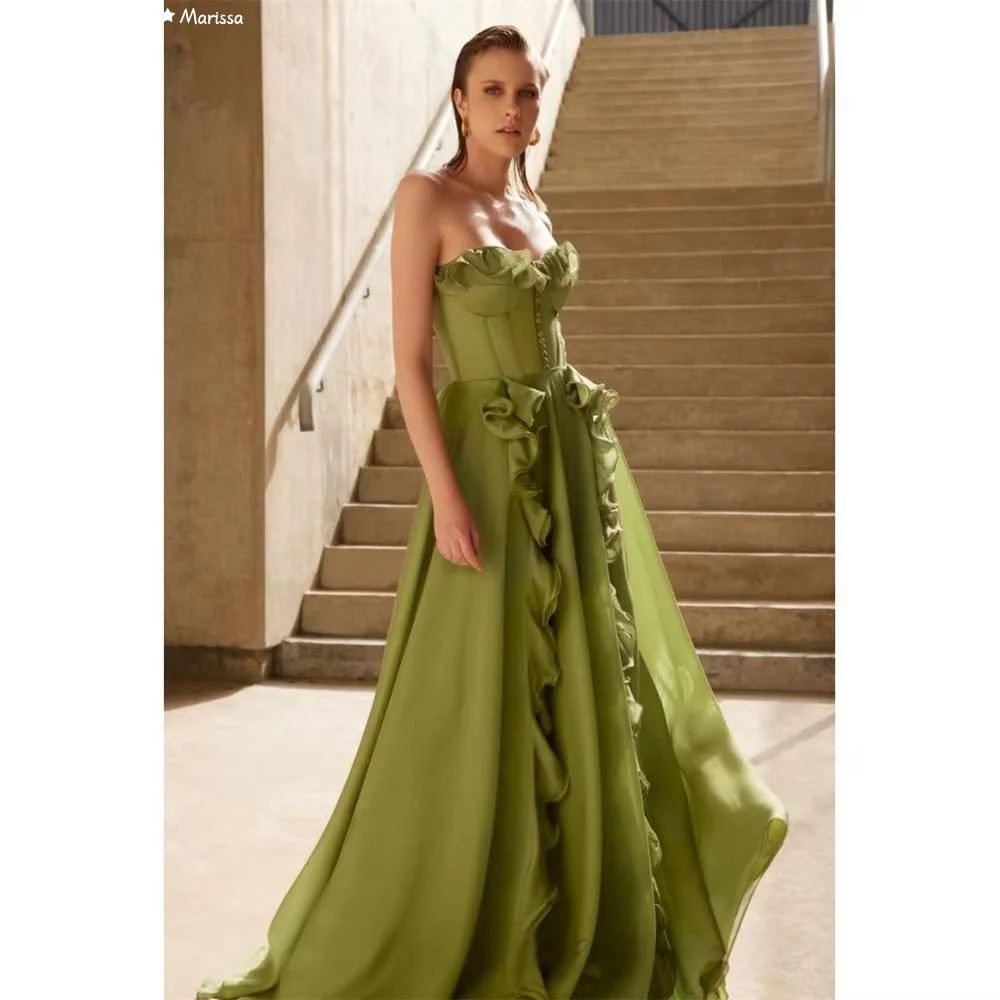 

Marissa Off-shoulder Sleeveless Women's Evening Dress Woman A-line Tulle Custom Made Elegant Party Dresses for Women Luxury Prom
