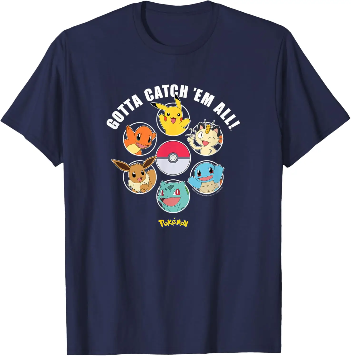 Pokémon - Gotta Catch Em All Group T-Shirt S-6XL