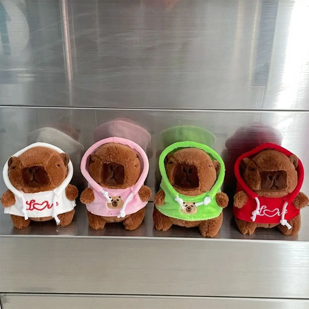 Cartoon Plush Dolls Keychain Capybara Plush Keyring Pendant Fashion Backpack Pendant Decoration Birthday Gifts