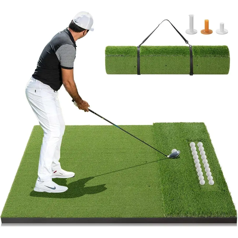 

Утолщенные турбо-маты для отработки ударов в гольфе 31 мм для тренировок в помещении и на улице с лотком для мячей