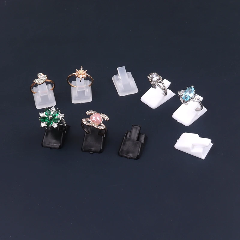 

20 шт. TONVIC мини кольцо держатель стенд пластиковое кольцо ювелирные изделия стенды для колец упаковочные реквизиты Бесплатная доставка