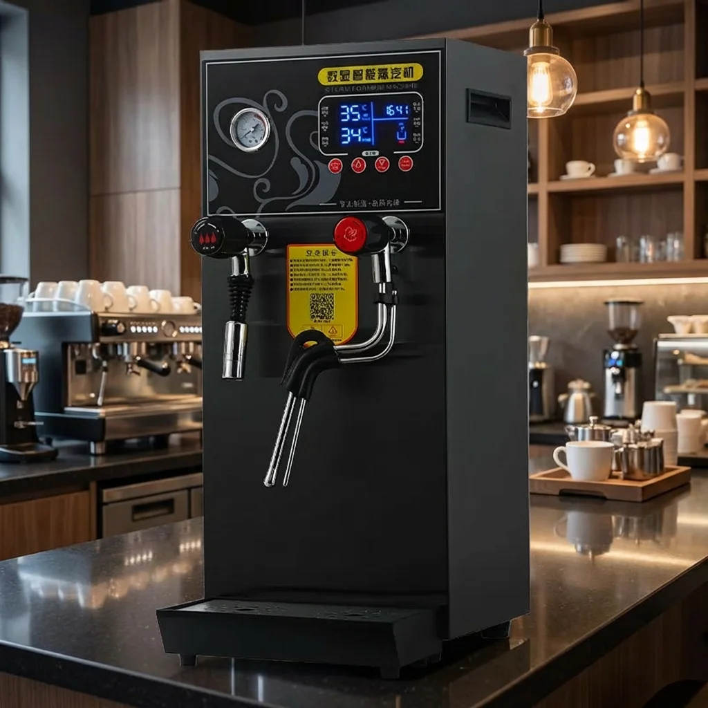 

Коммерческий паровой водонагреватель, автоматическая машина для пары и горячей воды 2-в-1 для магазина чая с пузырьками, оборудование для кофейни