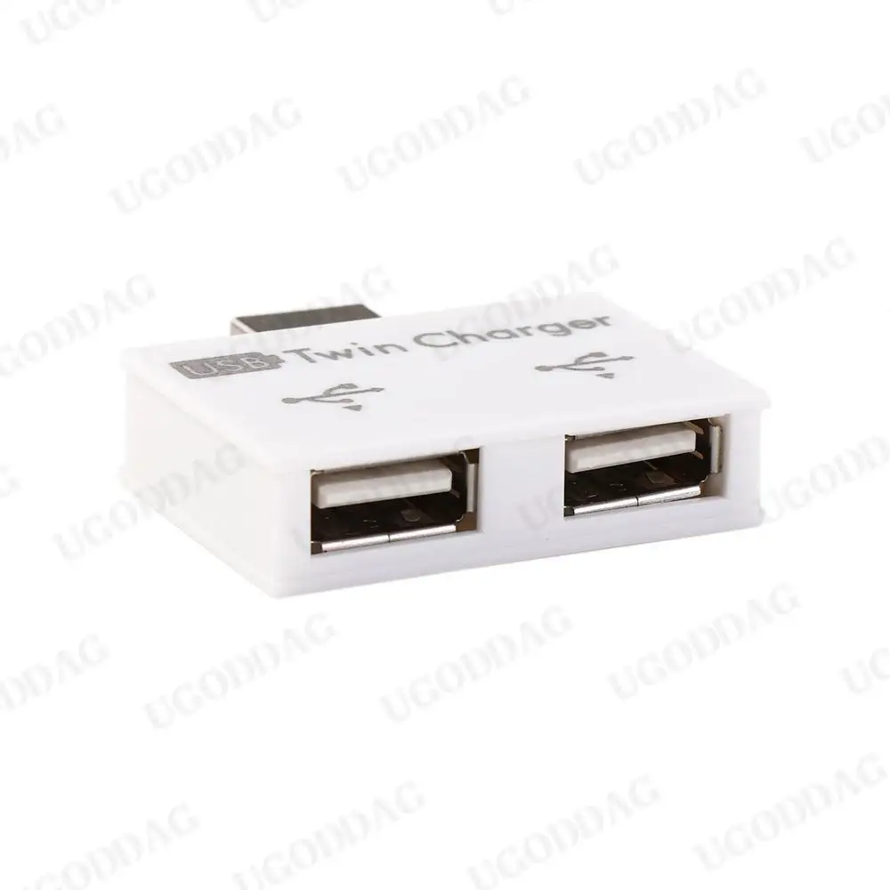 Adattatore hub Accessori per computer Splitter di ricarica USB 2.0 Estensore di ricarica USB Hub di ricarica USB 2.0 da 1 maschio a 2 porte femmina