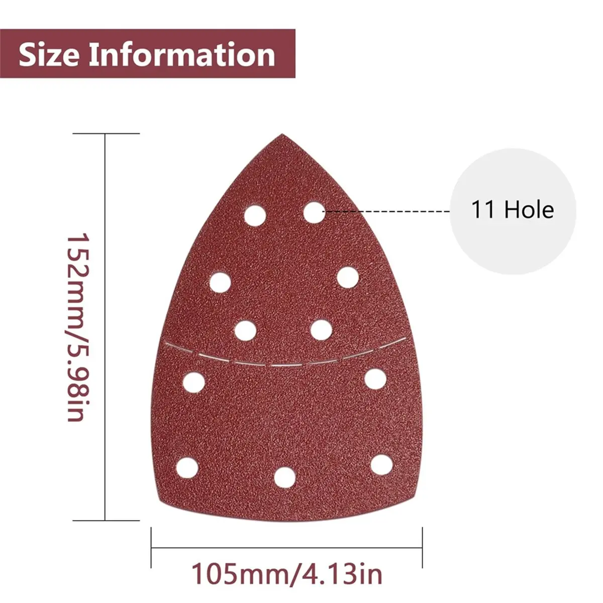 60 folhas de lixa dos pces, folhas de lixa do rato de 11 furos compatíveis com multi- lixadeira 100a/200/18