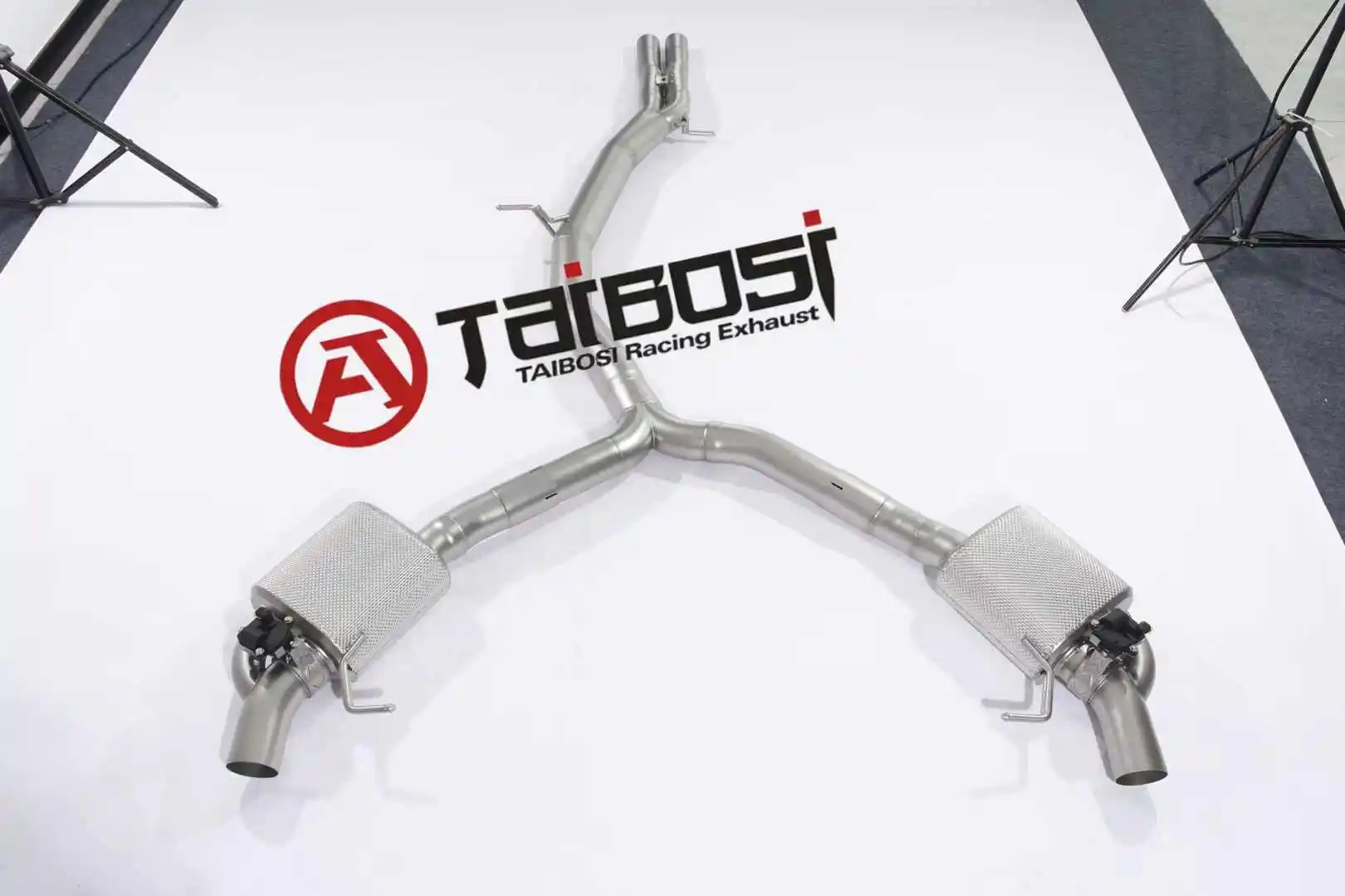 

Taibosi для Audi RS5 2,9T 4,2 л автомобильная выхлопная система Catback, высокопроизводительный электрический клапан, глушитель, пульт дистанционного управления, титан