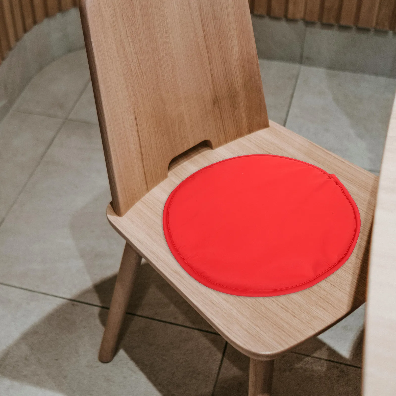 1Pcs Red Round Seat Cushion Thick Sponge Chair Pad for Home Office Car Dining Sofa Diameter 38Cm Seat Pad Cushion