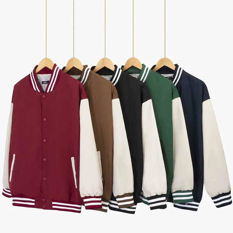 Spring Autumn Women's V Neck Long Sleeve Cardigans Baseball Jackets Couple Casual Loose Jackets Coat Outerwear Tops