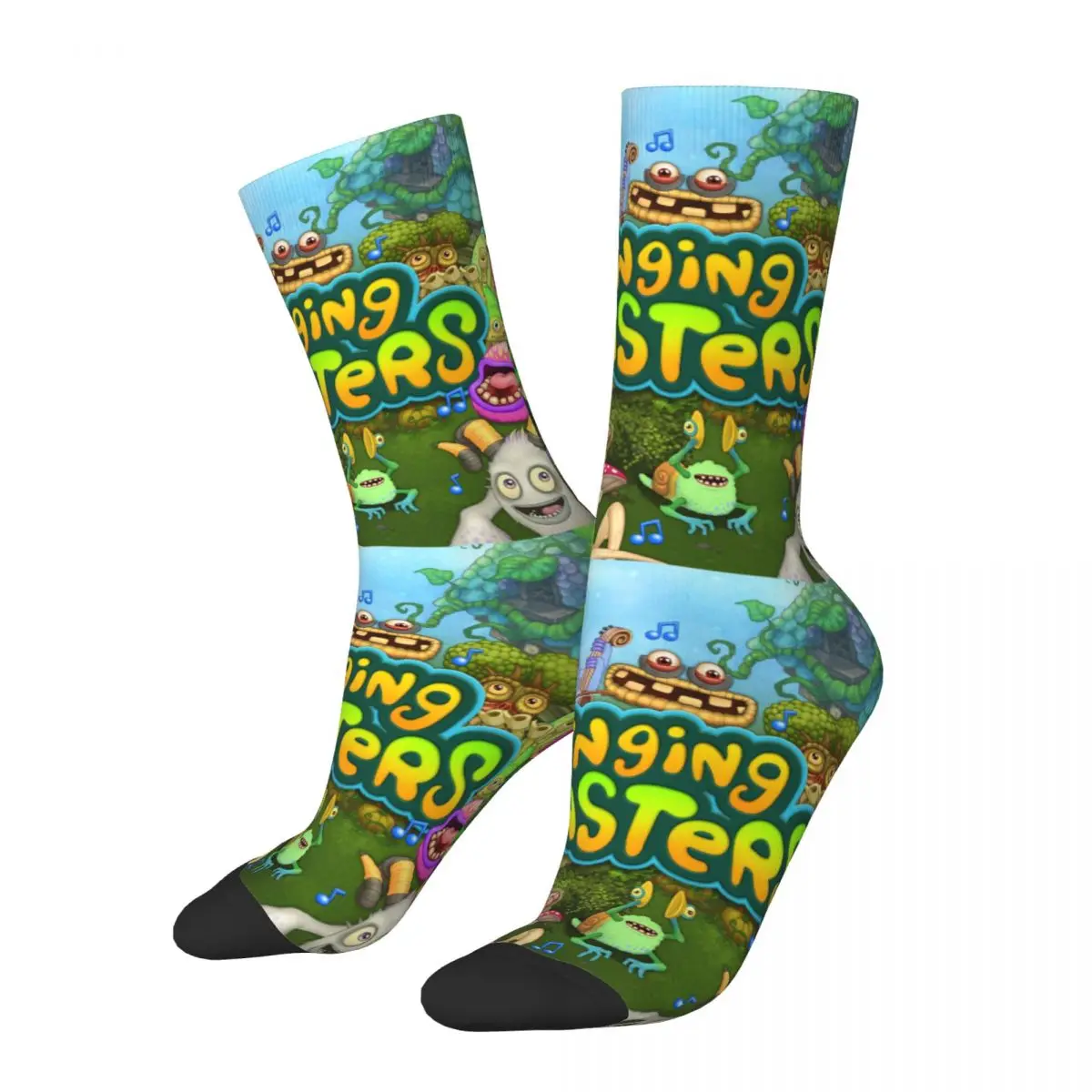 

Happy Funny Men's Socks Casual My Singing Monsters Sock Polyester Game Cartoon Sport Women Socks Spring Summer Autumn Winter