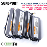 10w 15w 20w 24w 30w 36w 50w 60w 80w 100w 150w DC12V24 LED Waterproof power supply led driver LED Driver Transformer Outdoor LED